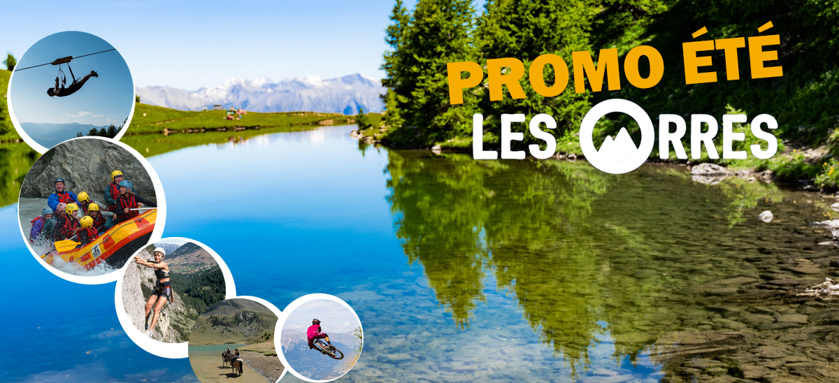 Promotion séjour nature montagne été 2023 Les Orres Hautes Alpes - Raft randonnées - via ferrata - vtt - Quad..