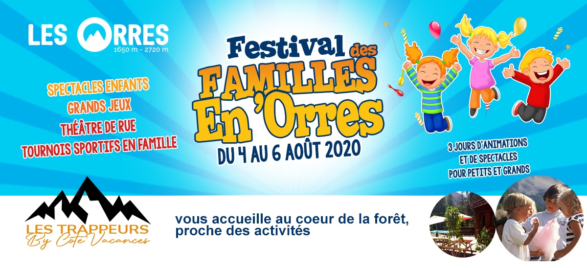 Festival des Familles en Orres 2020 - Côté Vacances
