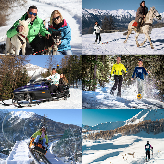 Février à la montagne aux Orres Hautes Alpes - Activités hors ski