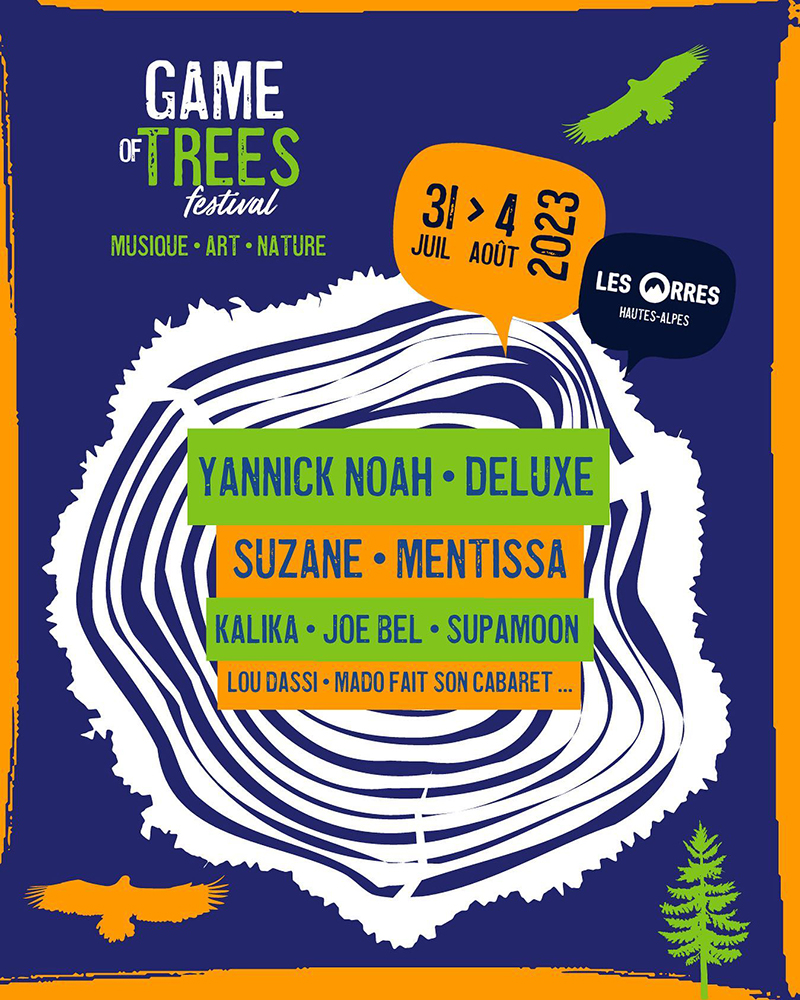 Hotel Les Trappeurs partenaire du Festival Game Of trees 2023 aux Orres Hautes-Alpes